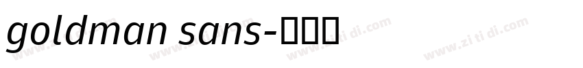 goldman sans字体转换